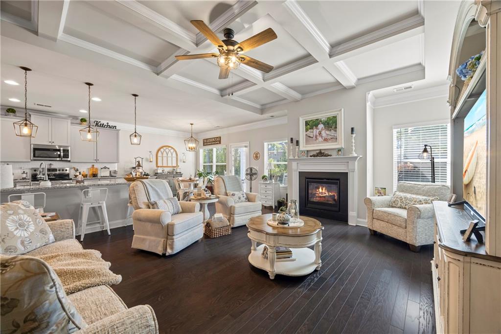 2347 Persimmon Chase Monroe, GA 30656 - Photo 58 of 85 a living room with furniture fireplace and a large window
