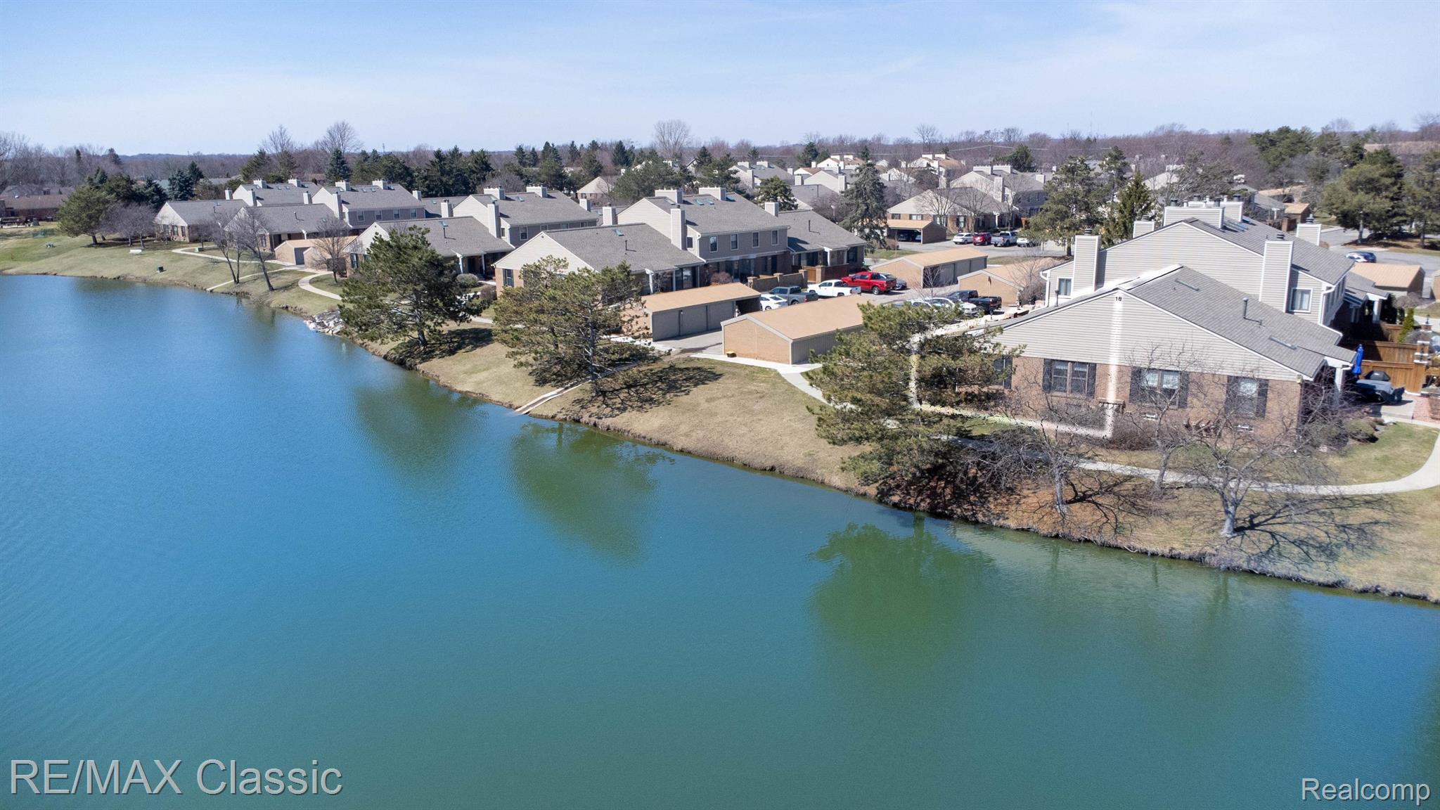 22158 Edgewater Novi, MI 48375 - Photo 44 of 60 Aerial view from lake