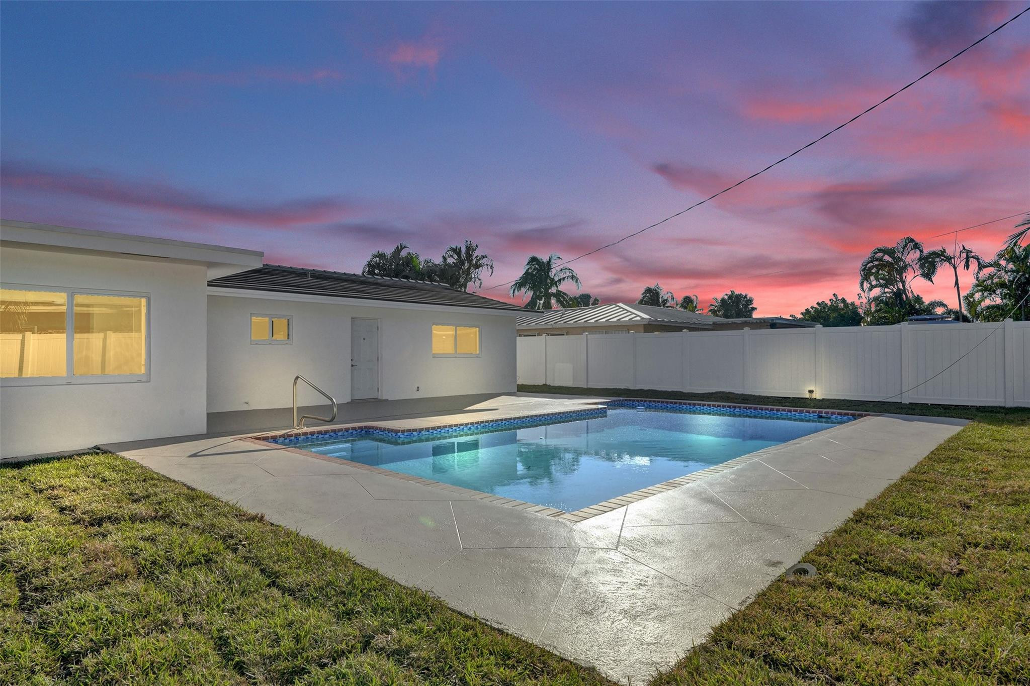2011 Northeast 34th Street Lighthouse Point, FL 33064 - Photo 42 of 47 a view of swimming pool with outdoor seating