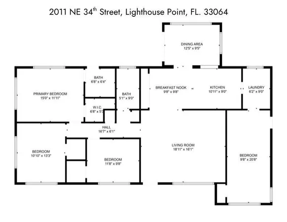 $749,000 | 2011 Northeast 34th Street, Lighthouse Point, FL 33064