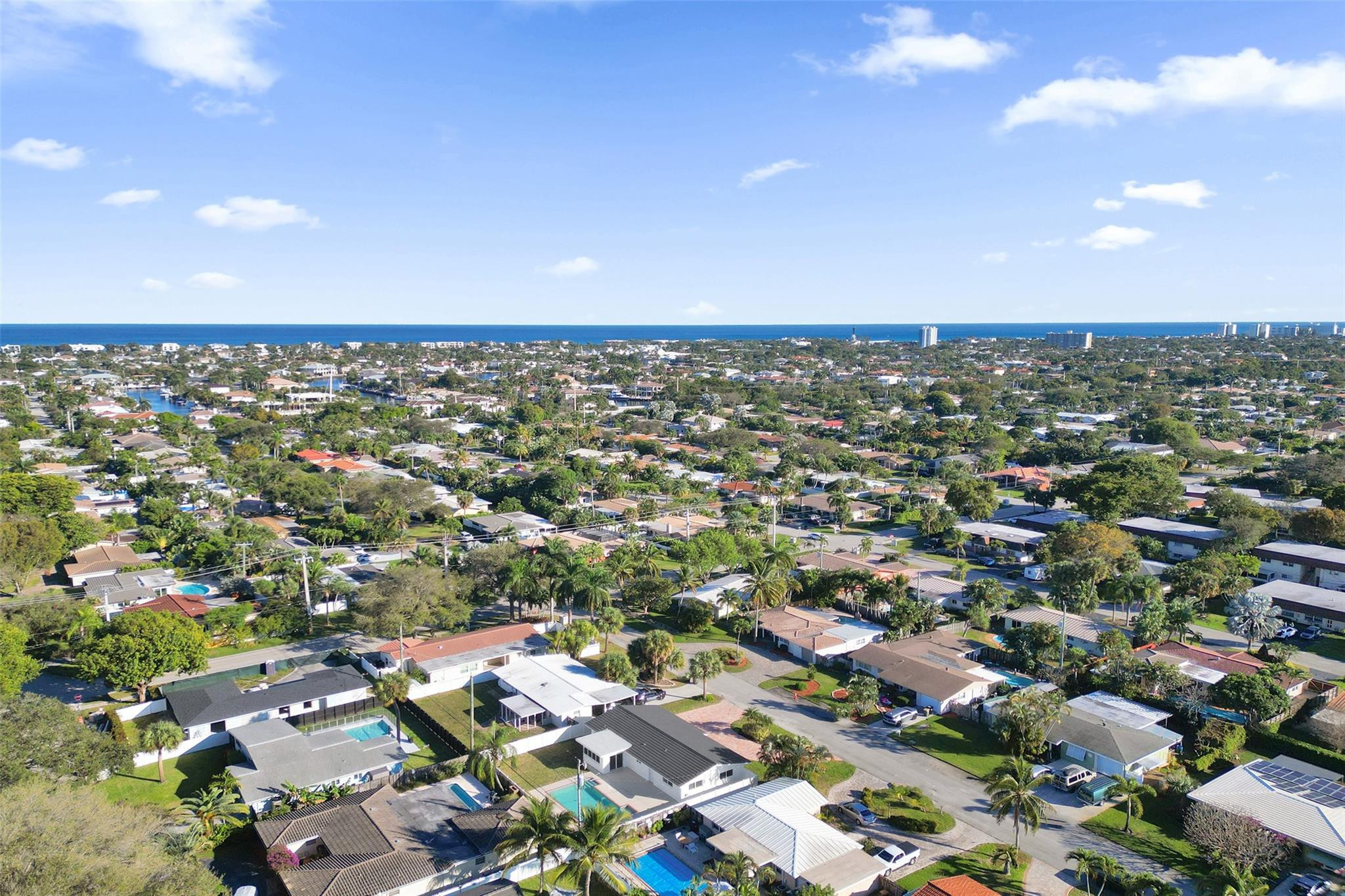 2011 Northeast 34th Street Lighthouse Point, FL 33064 - Photo 8 of 47 an aerial view of a city