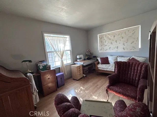 a living room with furniture rug and window