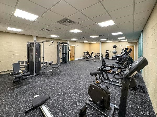 3215 Stuart Avenue, Unit 30 Richmond, VA 23221 - Photo 25 of 28 a view of a room with gym equipment