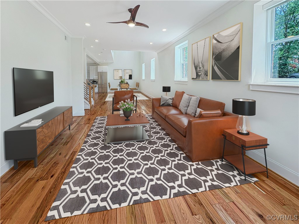 3215 Stuart Avenue, Unit 30 Richmond, VA 23221 - Photo 4 of 28 a living room with furniture and a flat screen tv