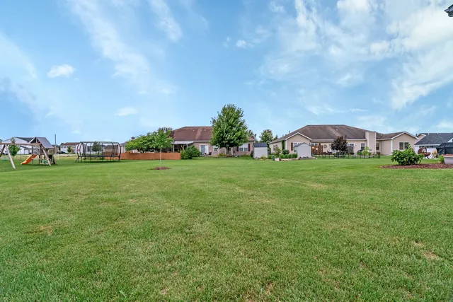 a view of building with outdoor space