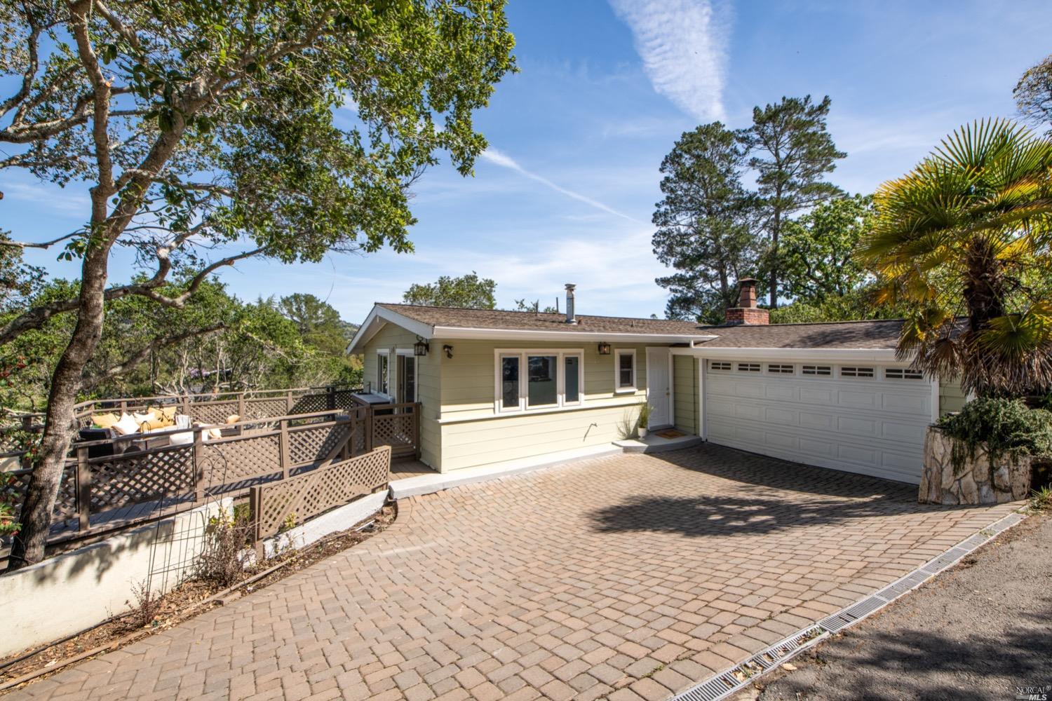 a view of a house with a patio