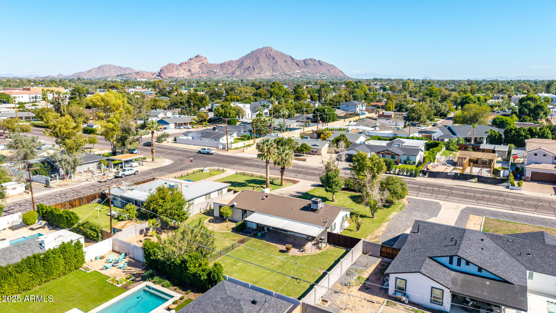 3718 North 36th Street Phoenix, AZ 85018 - Photo 34 of 37 an aerial view of residential houses with outdoor space