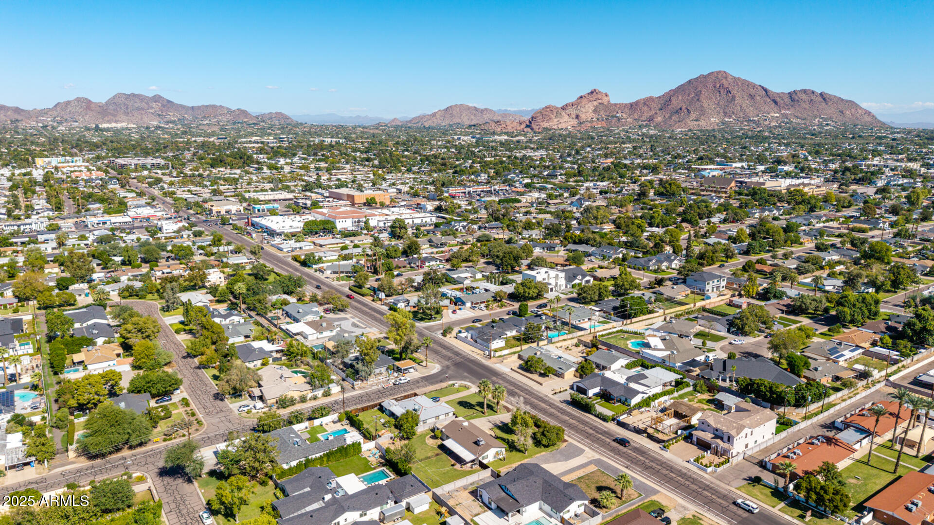 3718 North 36th Street Phoenix, AZ 85018 - Photo 37 of 37 an aerial view of residential house and outdoor space