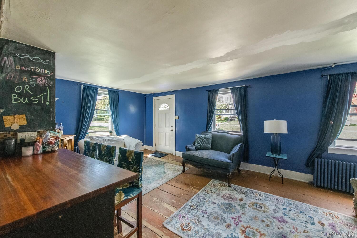 88 South Hamilton Street Poughkeepsie, NY 12601 - Photo 11 of 47 Living room with hardwood floors and radiator heating unit