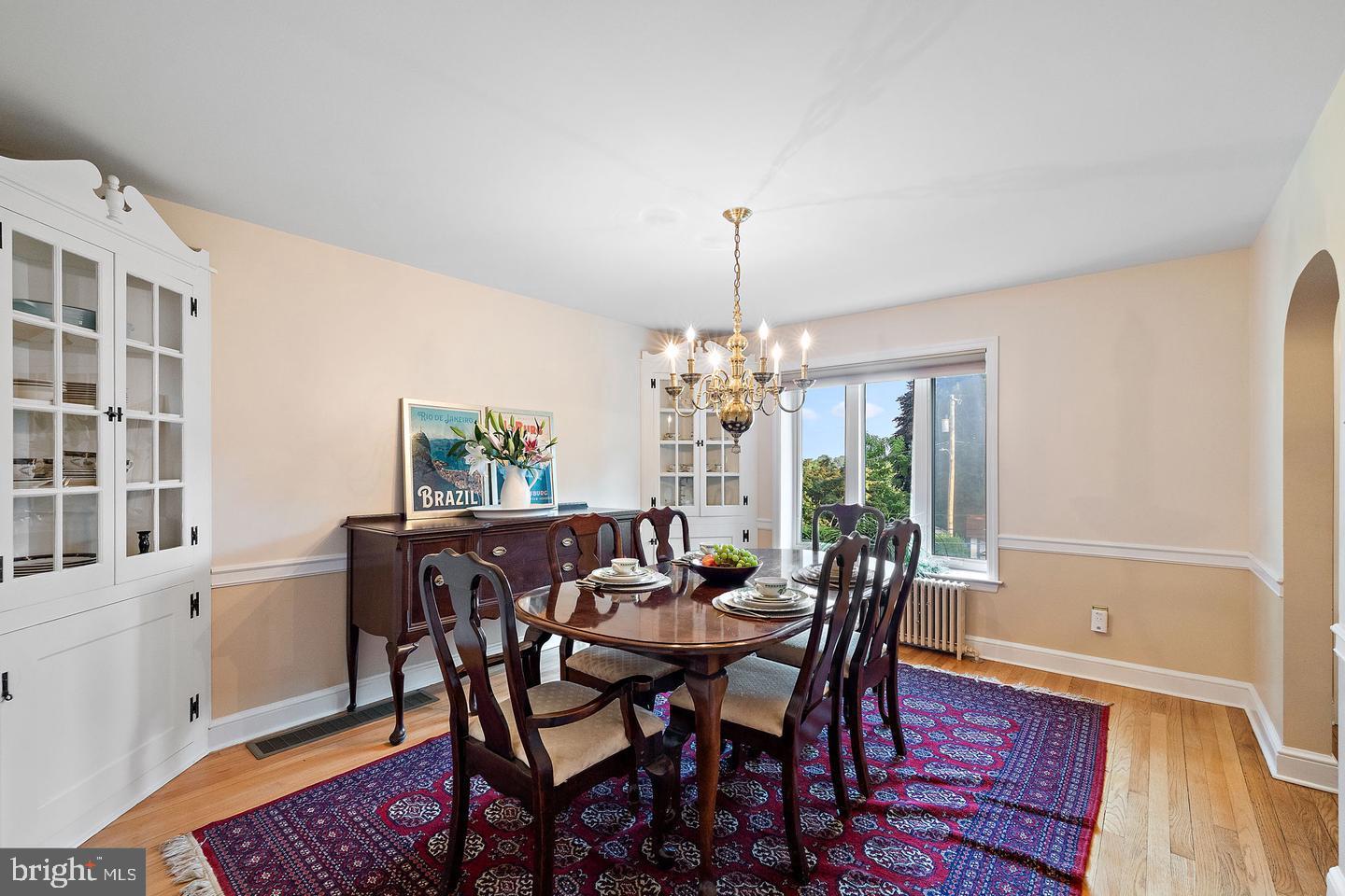181 East Conestoga Road Wayne, PA 19087 - Photo 17 of 34 a view of a dining room with furniture window and wooden floor