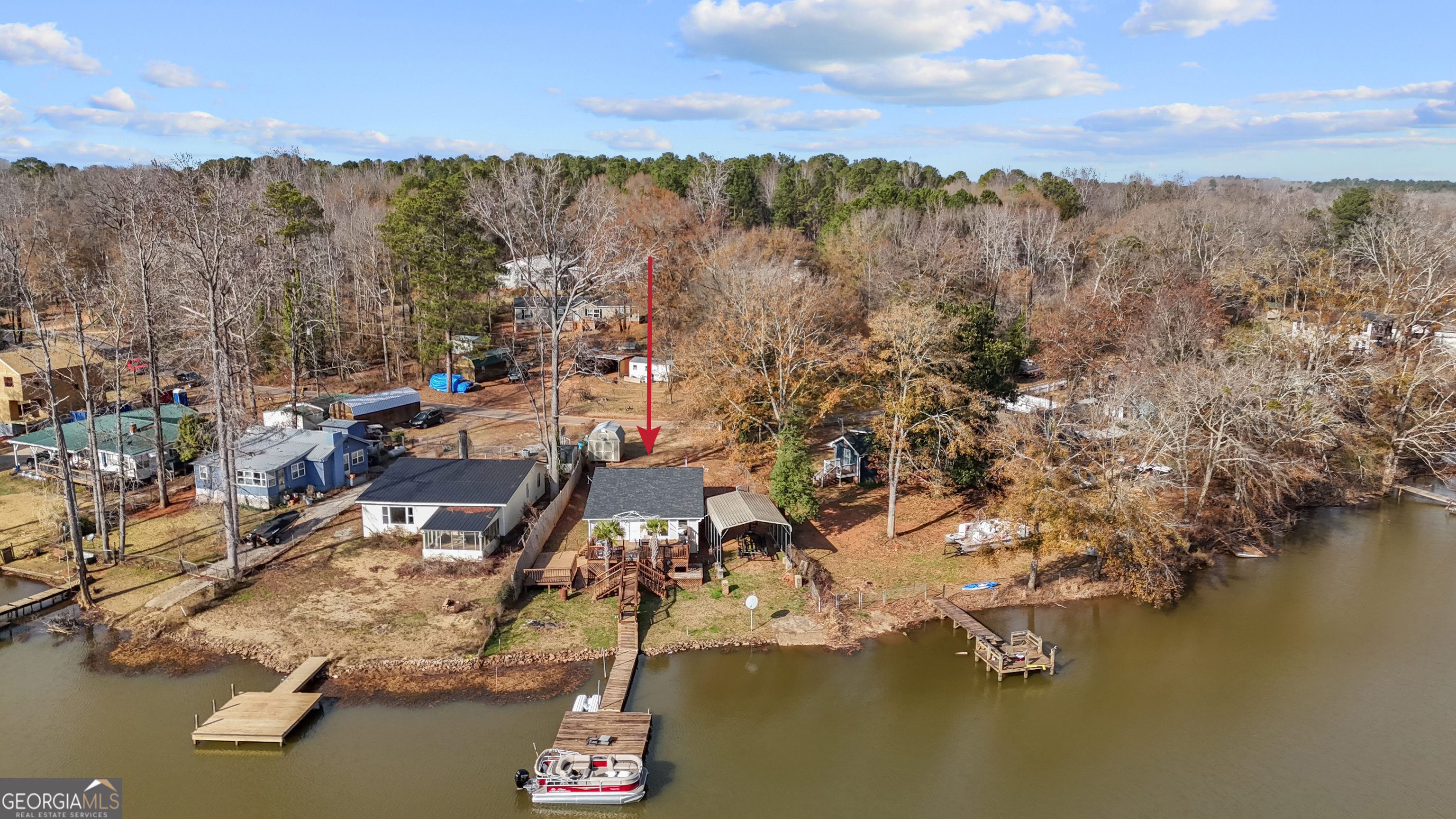 180 Southern Shores Road Jackson, GA 30233 - Photo 35 of 40 a view of a city and lake view