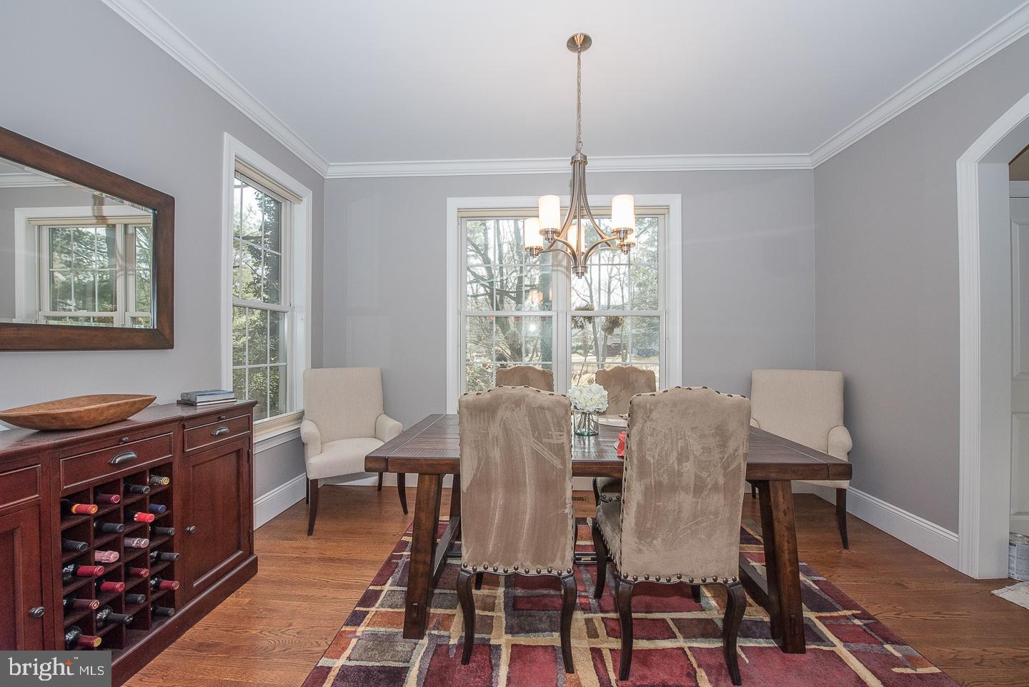 303 Hilldale Road Villanova, PA 19085 - Photo 8 of 59 a view of a dining room with furniture window and wooden floor