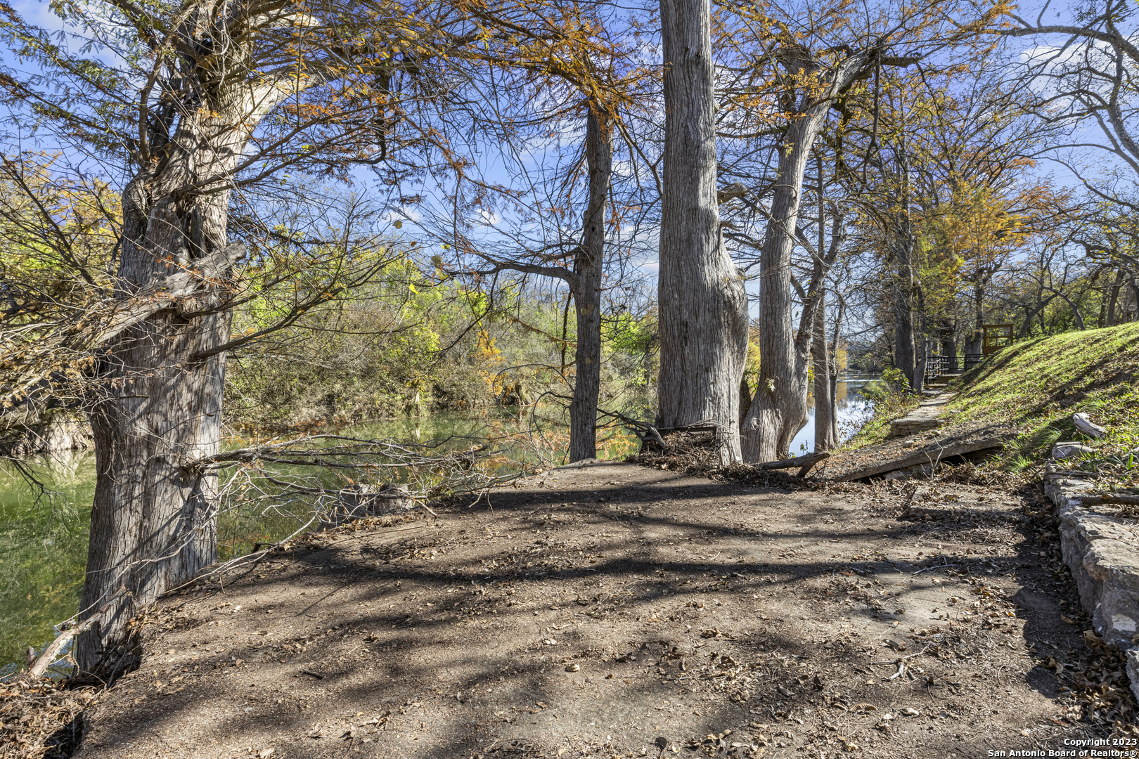 1236 Whispering Water Spring Branch, TX 78070 - Photo 15 of 22 a view of a yard with plants and trees