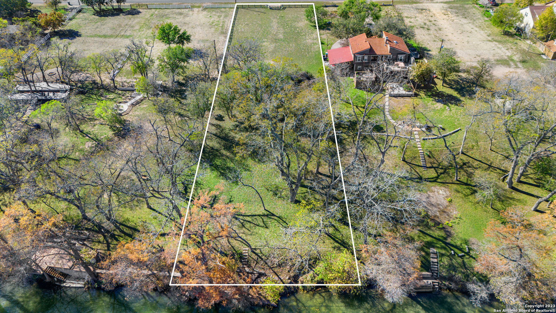 1236 Whispering Water Spring Branch, TX 78070 - Photo 17 of 22 an aerial view of residential houses with outdoor space