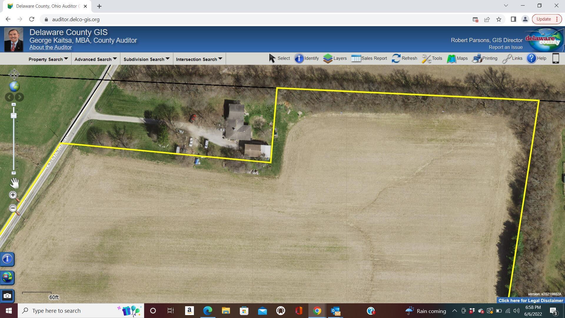 0 Lawrence Road Delaware, OH 43015 - Photo 3 of 4 Ariel Lot 1 Wooded
