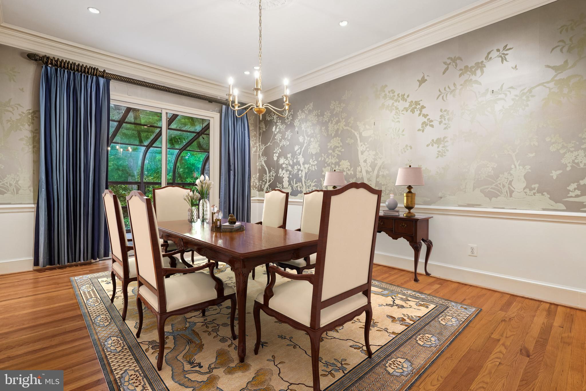 702 Belgrove Road McLean, VA 22101 - Photo 11 of 52 a view of a dining room with furniture window and outside view