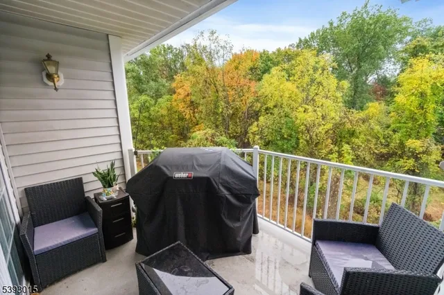 a view of a patio in the balcony