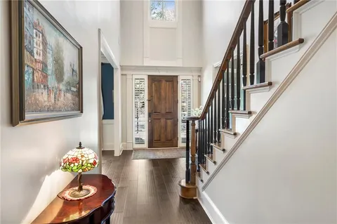 a large kitchen with lots of counter space and a sink