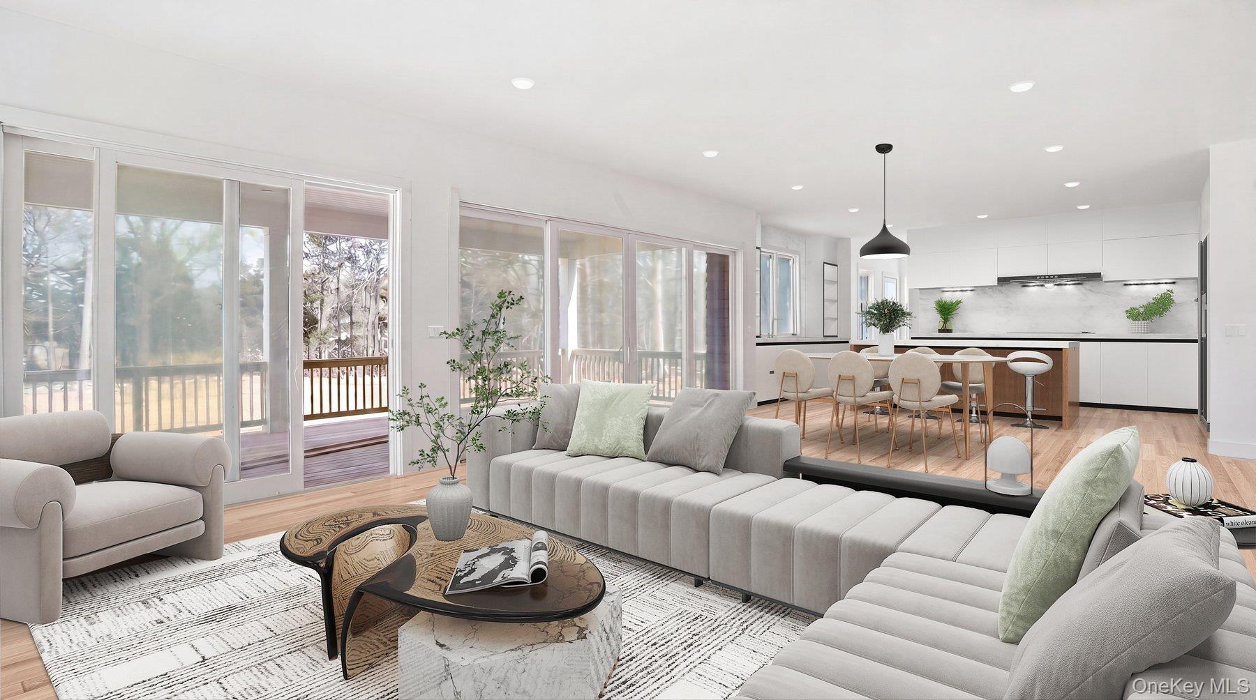 12 Red Creek Road Hampton Bays, NY 11946 - Photo 6 of 13 Virtually Staged Living Room