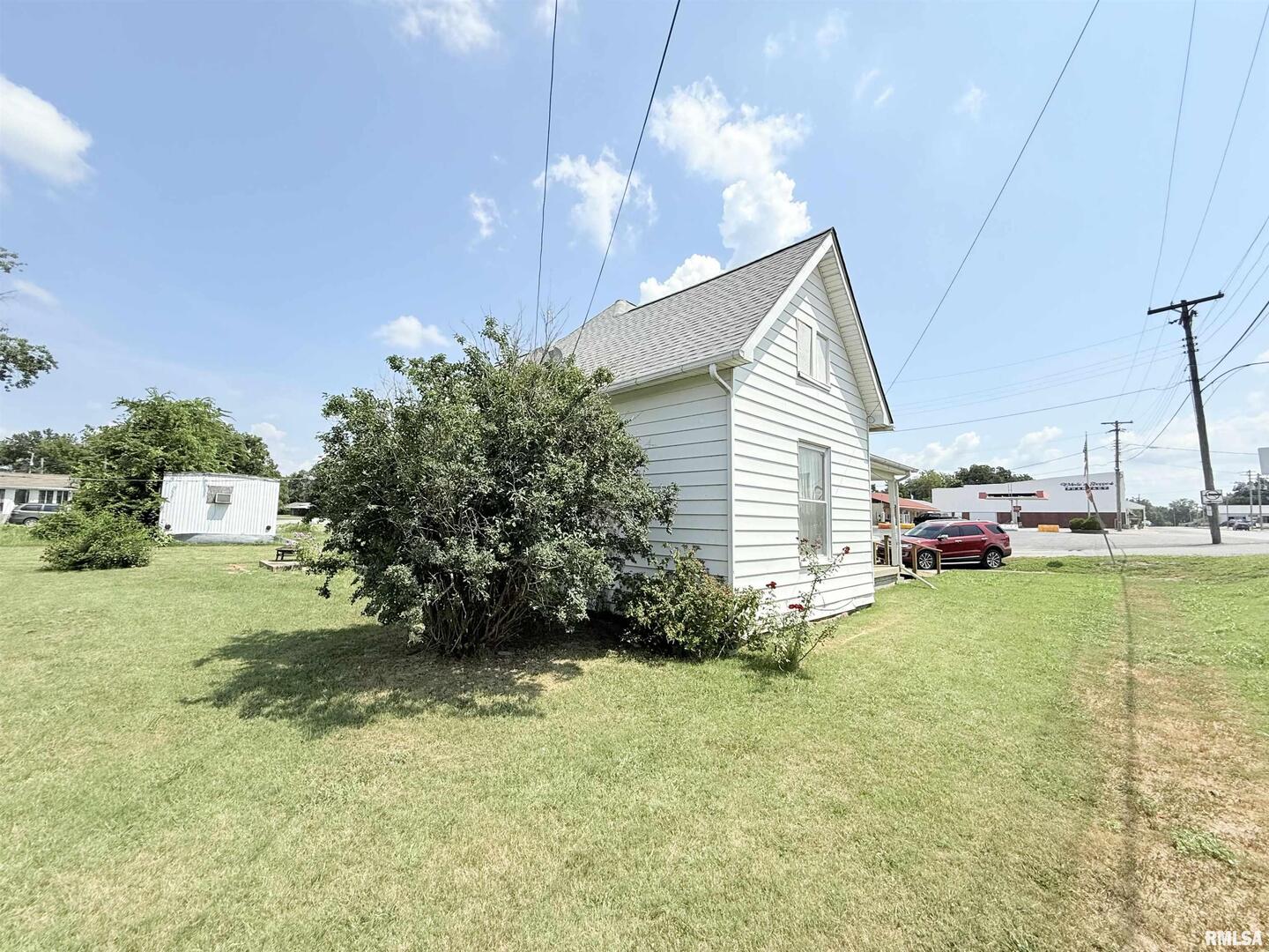 103 Baltimore Street Ridgway, IL 62979 - Photo 3 of 21 a view of a backyard with plants and a grill