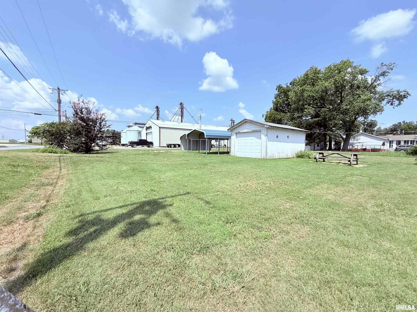 103 Baltimore Street Ridgway, IL 62979 - Photo 7 of 21 a view of a house with a big yard and large trees