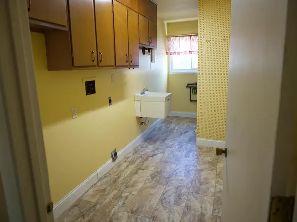 a view of a bathroom with a sink