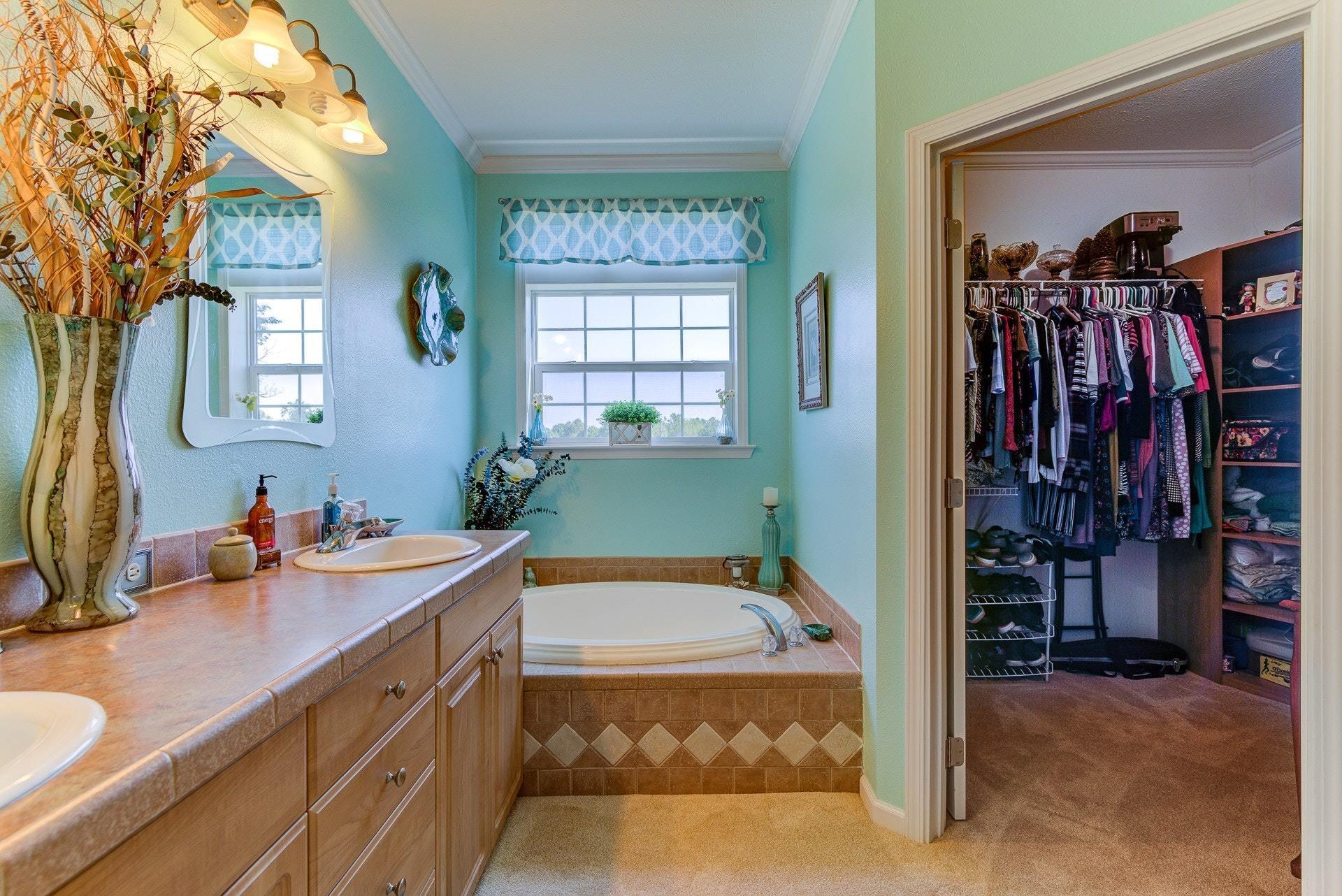 2494 Henry Road Ferrum, VA 24088 - Photo 27 of 60 a view of a bathroom with dual sinks