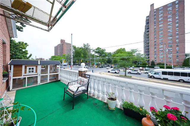 a view of a chairs and table in the terrace