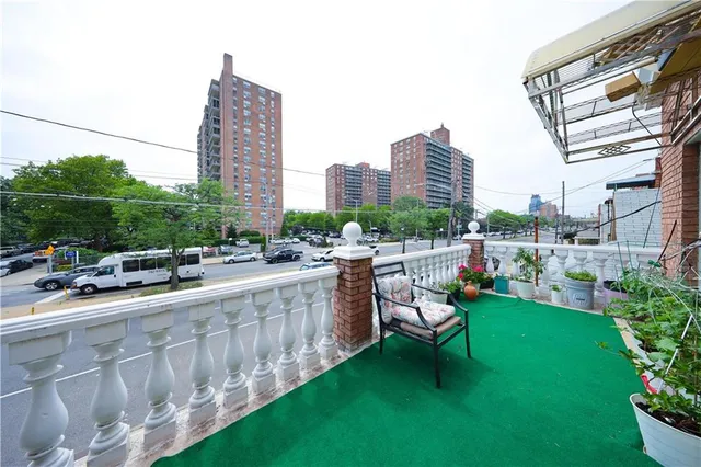 a view of a city with tall buildings