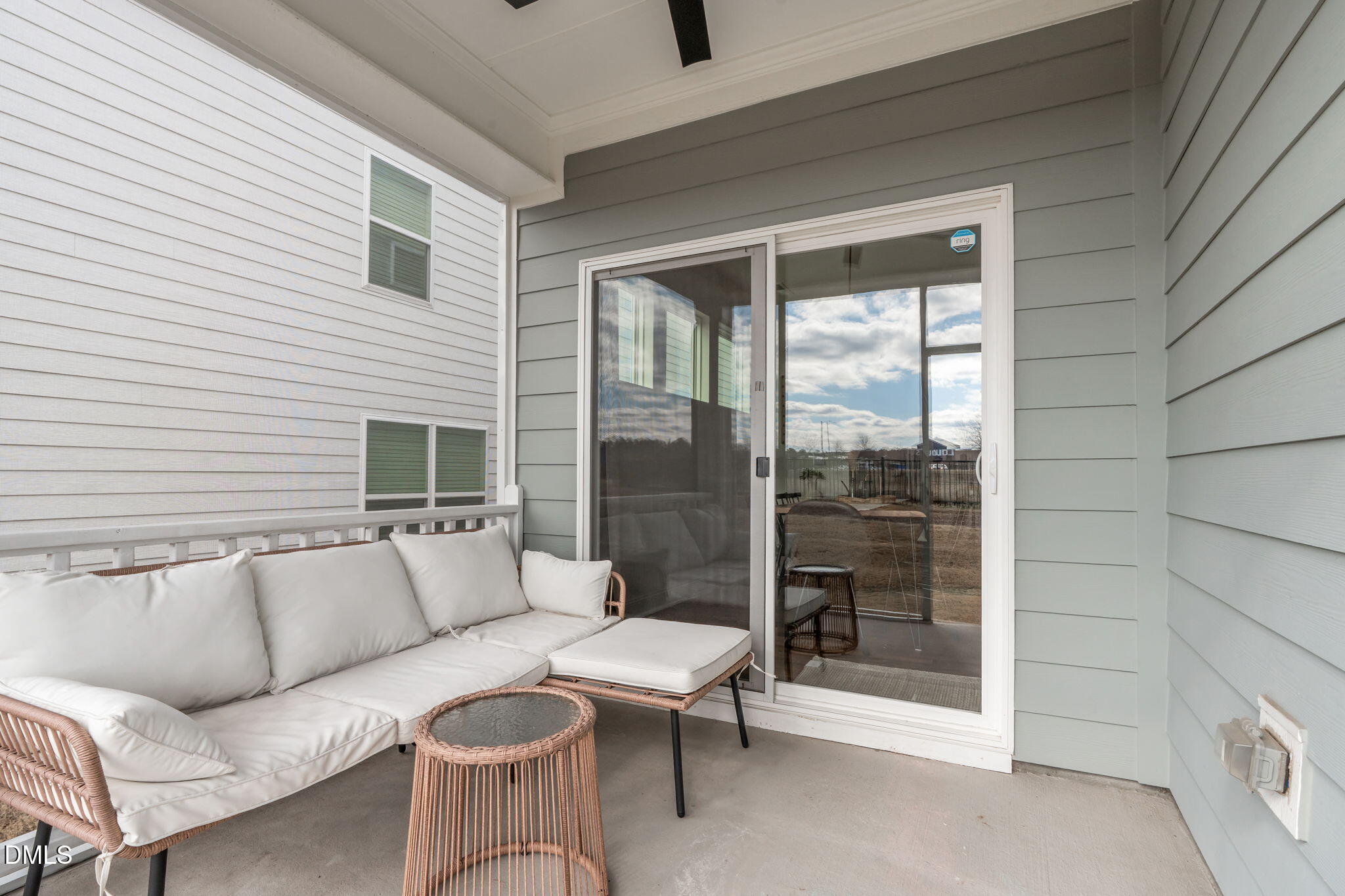 207 Marbella Grove Durham, NC 27713 - Photo 34 of 48 a balcony with furniture and a potted plant