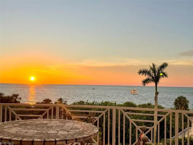 a view of a ocean with a city