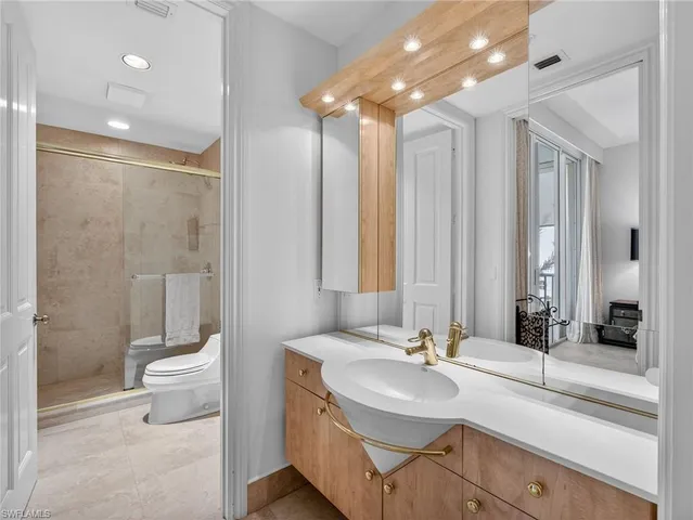 a balcony with furniture