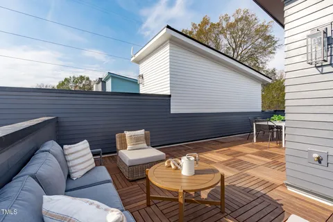 a view of a outdoor seating area with furniture