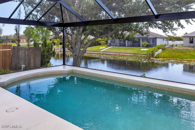 a view of a lake from a balcony