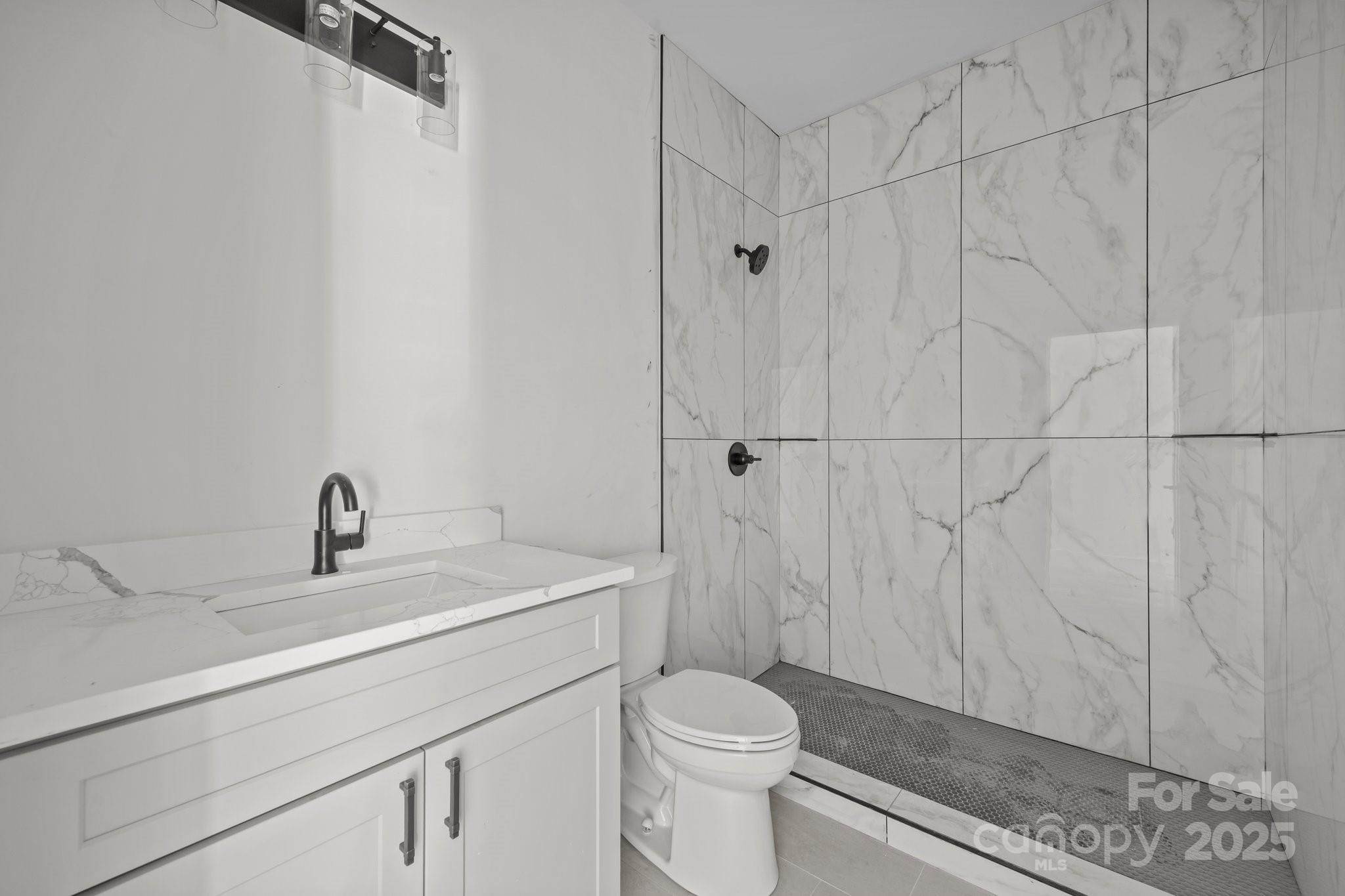 58 Pinedale Road Asheville, NC 28805 - Photo 22 of 24 a bathroom with a sink a toilet and shower