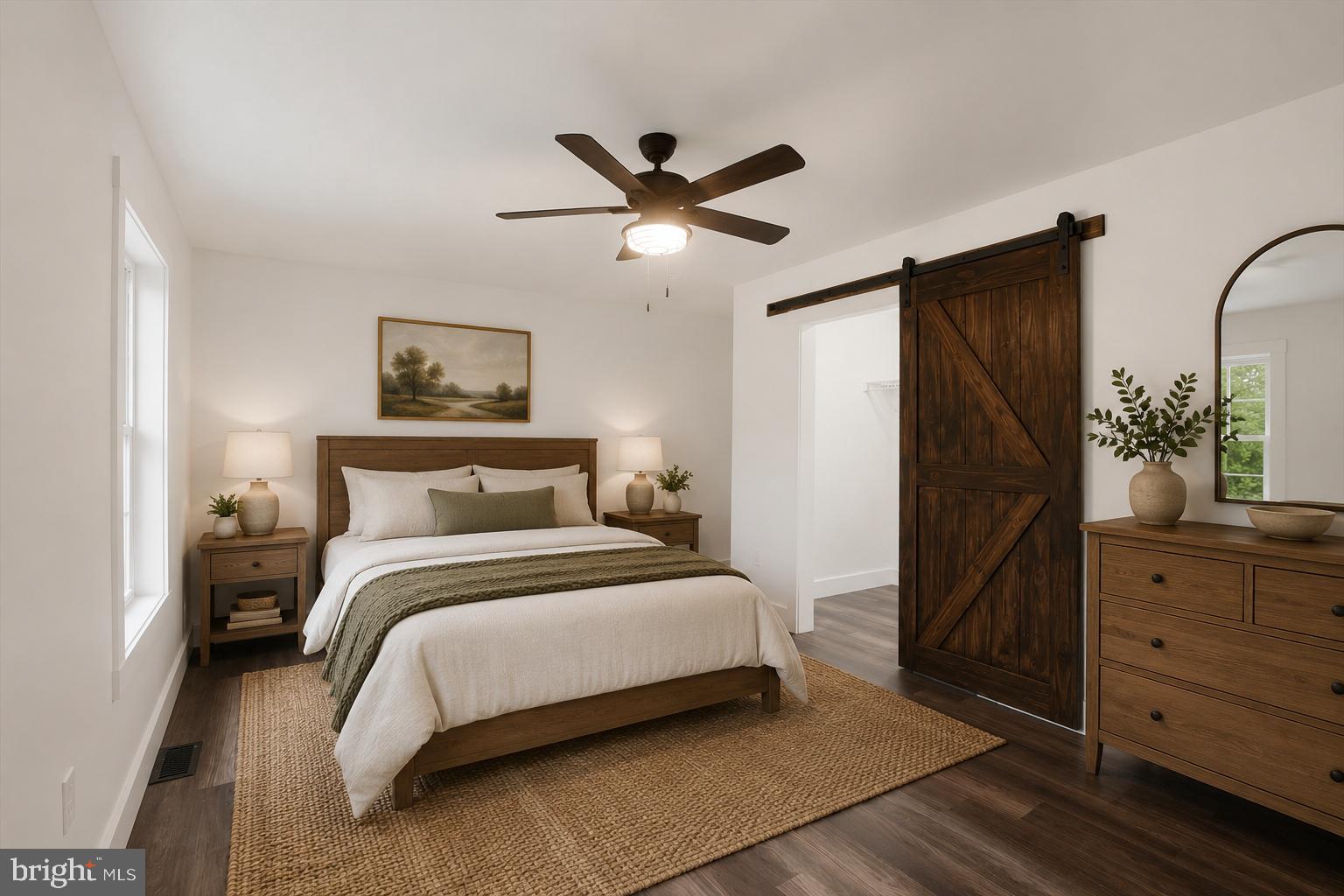 18985 Hebel Road Stewartstown, PA 17363 - Photo 35 of 42 Serene bedroom with rustic charm.