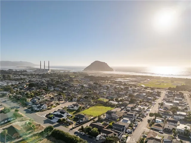 an aerial view of residential building and city view