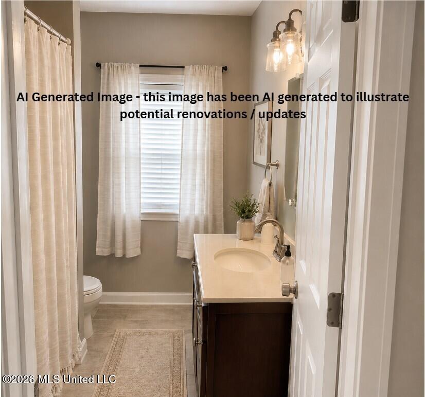 12 Austin Lane Perkinston, MS 39573 - Photo 43 of 60 Upstairs bathroom - AI-Generated