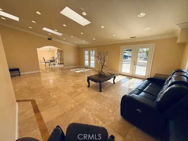 a view of outdoor space with seating area