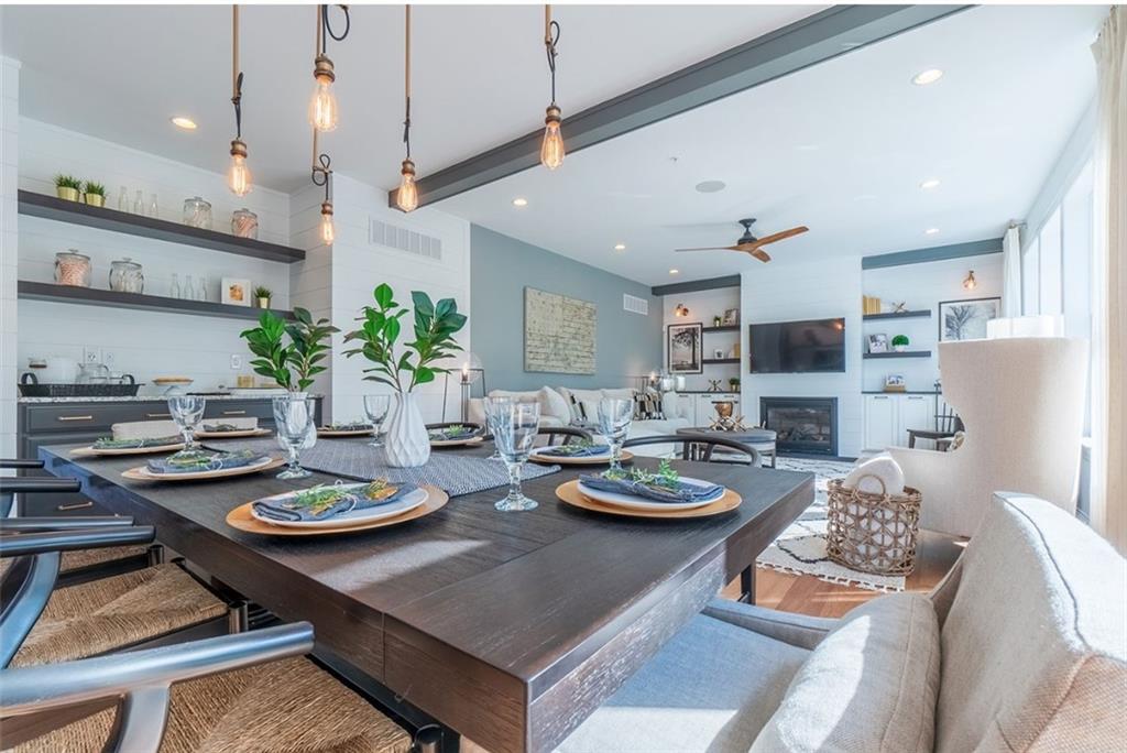 421 Johnston Road Pittsburgh, PA 15241 - Photo 6 of 16 a view of a dining room and furniture with kitchen view