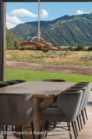 a view of an outdoor seating area