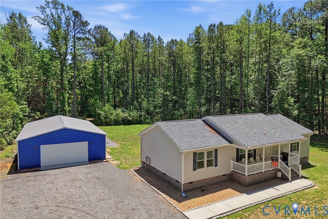 93 Faraway Road Saluda, VA 23149 - Photo 3 of 58 a aerial view of a house next to a yard