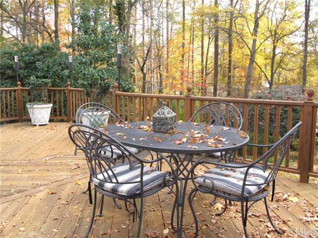 507 Spring Valley Drive Raleigh, NC 27609 - Photo 23 of 25 Huge deck for outdoor entertaining.