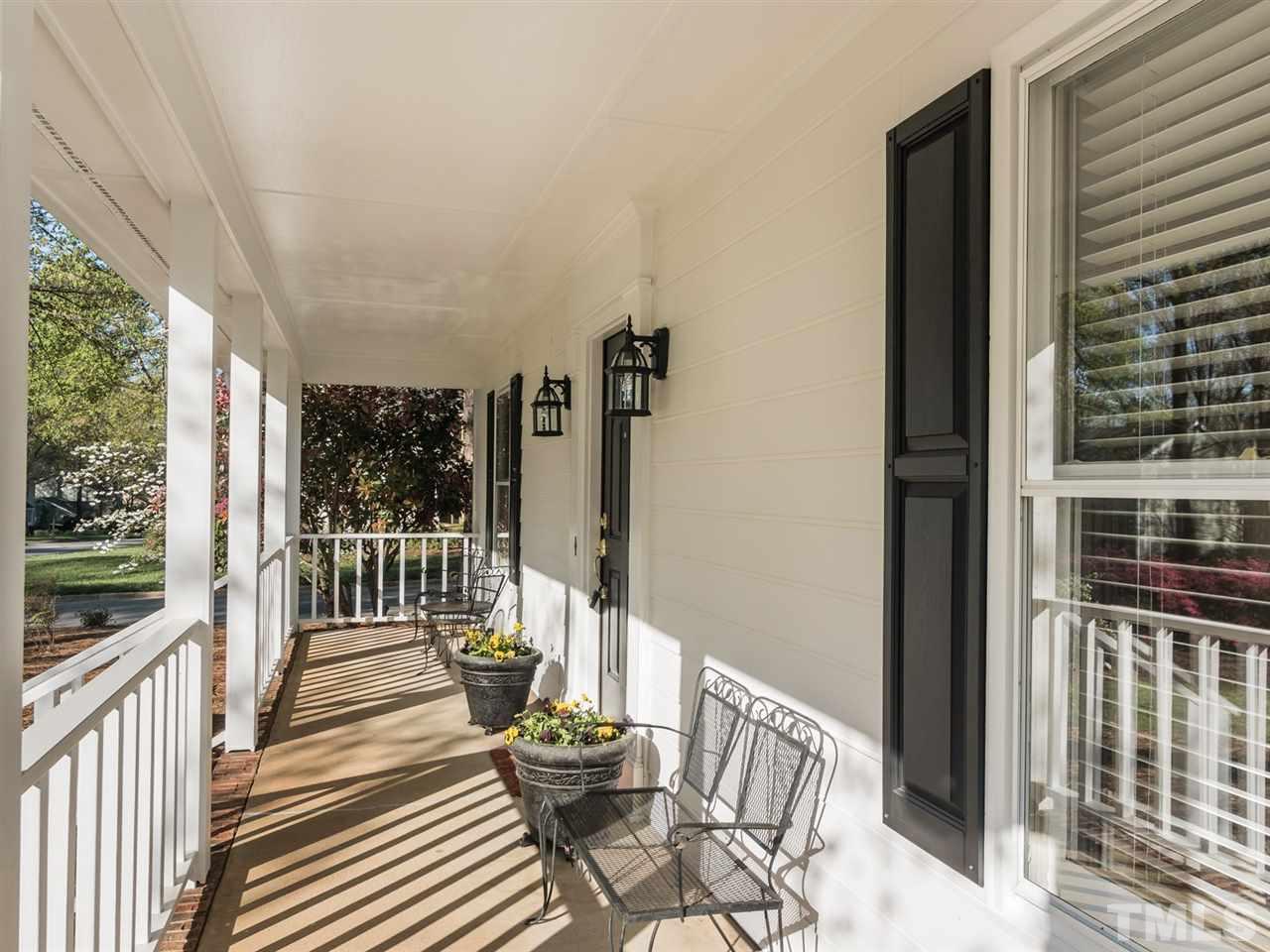 112 Trackers Road Cary, NC 27513 - Photo 2 of 25 The rocking chair front porch is a wonderful feature.