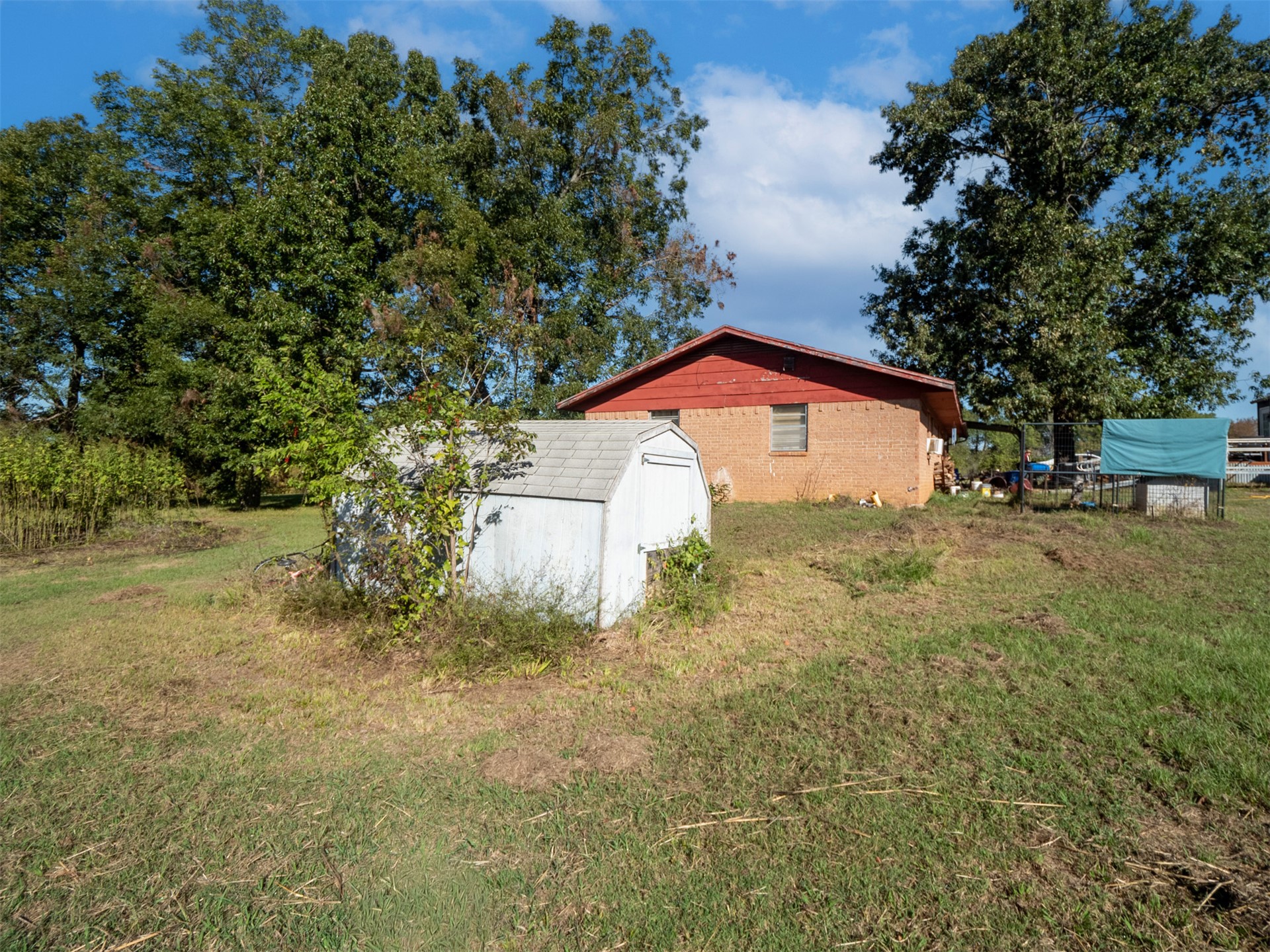 1599 North 4010 Road Boswell, OK 74727 - Photo 38 of 57 Small white Shed.