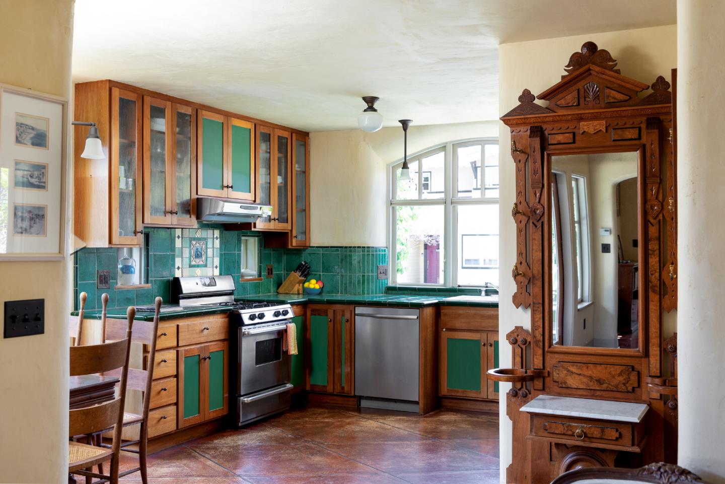 508 Oak Drive Capitola, CA 95010 - Photo 5 of 31 a kitchen with stainless steel appliances granite countertop a stove and a refrigerator