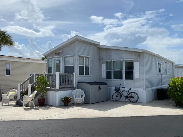 a front view of a house with patio