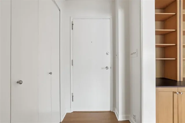 a view of a bedroom with closet