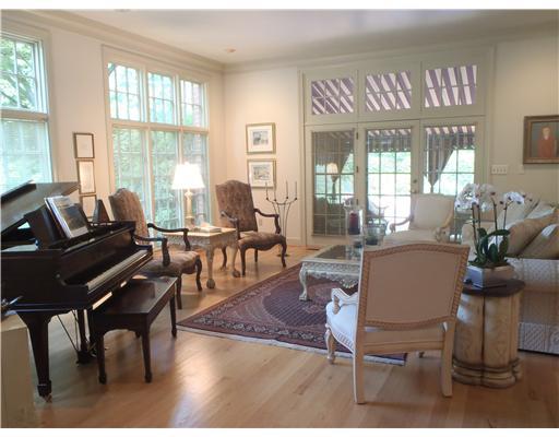 1005 West Waldheim Road Fox Chapel, PA 15215 - Photo 3 of 8 Living Room. Very stylish living room with many windows has access to patio and pool and is also open to oversized dining room.