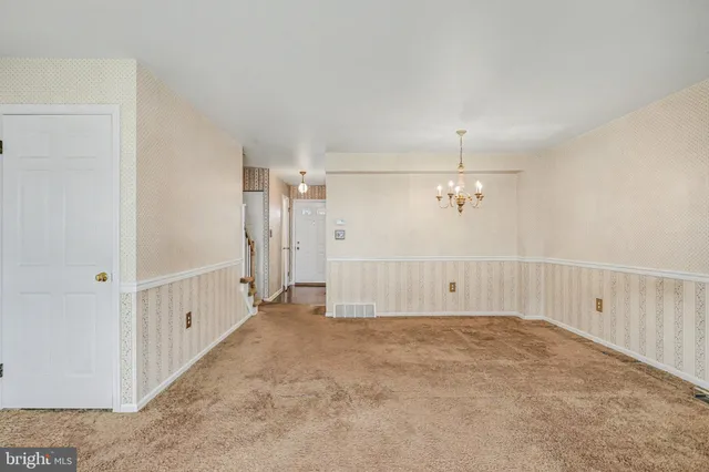 a view of an empty room